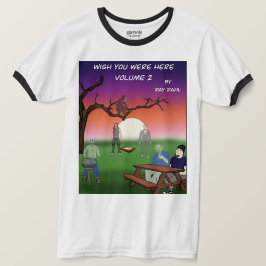 Wish You Were Here 2 リンガーTシャツ Tシャツ (デザイン正面)