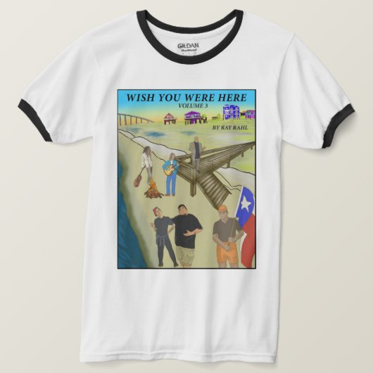 Wish You Were Here 3 Ringer T-Shirt Tシャツ (デザイン正面)