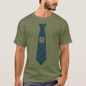 Wishart Scottish Badge & Tartan Necktie  Tシャツ (正面)