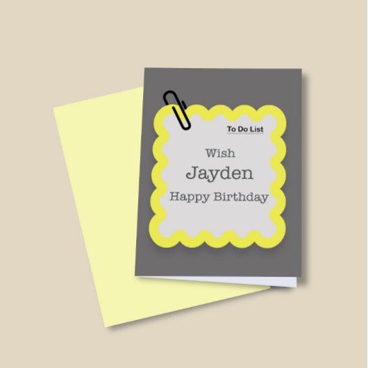 Wishesのおもしろい一覧を表示するカスタムQuirkグリーティングカード シーズンカード