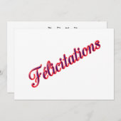 Wishesカード 招待状 (正面/裏面)