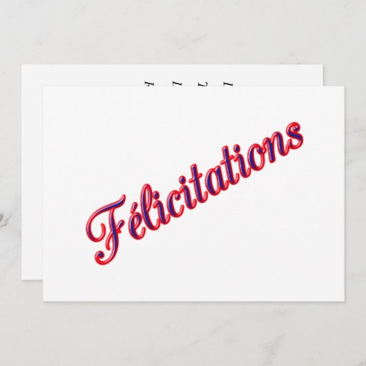 Wishesカード 招待状 (正面/裏面)