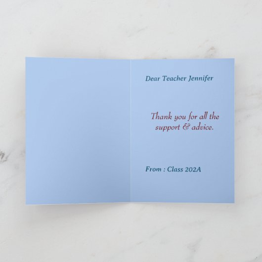 Wishes予測できなの一覧を表示すカスタムる可愛い シーズンカード (内部)