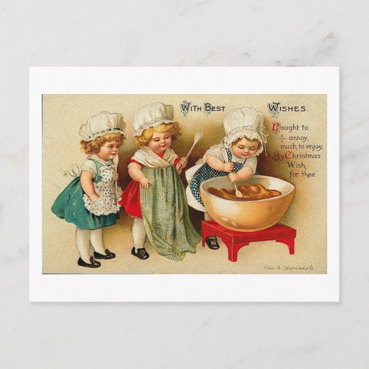 Wishes最高の子ベーキングカード付き ポストカード (正面)