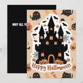 Wishes Custom Happy Halloween シーズンカード (正面/裏面)