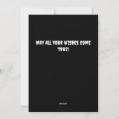 Wishes Custom Happy Halloween シーズンカード (裏面)