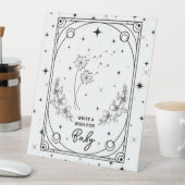 Wishes For Baby Black & White Tarot Baby Shower 台座サイン (インサイチュ)