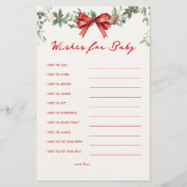 Wishes For Baby Christmas Baby Shower Games