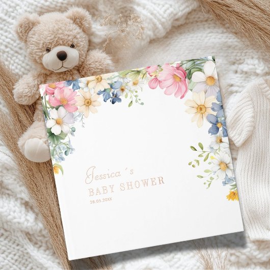Wishes for Baby! Wildflower, Baby Shower ゲストブック