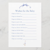 wishes for the baby blue アドバイスカード (正面)