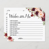 Wishes for the Soon'to Mrs Marsala card (正面/裏面)