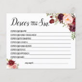 Wishes for the Soon'to Mrs Marsala card (裏面)