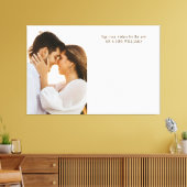 Wishes Photoのゲストブック結婚に署名する キャンバスプリント (インサイチュ (リビング))