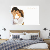 Wishes Photoのゲストブック結婚に署名する キャンバスプリント (インサイチュ (寝室))