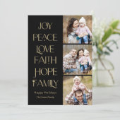 Wishful Words EDITABLE COLOR Holdayフォトカード シーズンカード (スタンド正面)