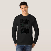 Wishin'私はフィッシュインキャロバスマス魚釣り魚 Tシャツ (正面フル)