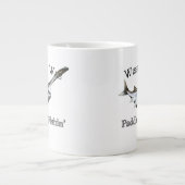 Wishin I I I As Paddlefish Fishin ジャンボコーヒーマグカップ (正面)