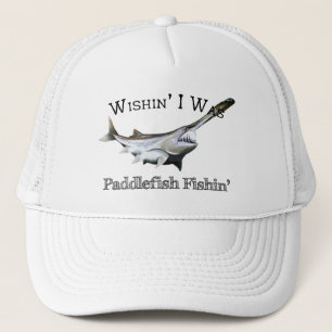 Wishin I Was Paddlefish Fishin キャップ
