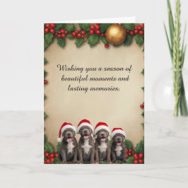 Wishing a Happy パーソナライズされた Holiday カード