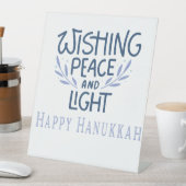 wishing a happy Hanukkah 台座サイン (インサイチュ)