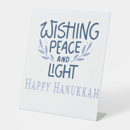 wishing a happy Hanukkah 台座サイン (正面)