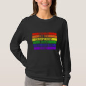 Wishing All Homophobes A Happy Pride Month Pride L Tシャツ (正面)