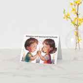 Wishing for a world where hope and love flourish カード (黄色い花)