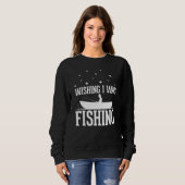 Wishing I was Fishing - funny Fishing lover anglin スウェットシャツ (正面フル)