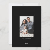 WISHING JOY金ゴールド写真クリスマスグリーティングカード シーズンカード (裏面)