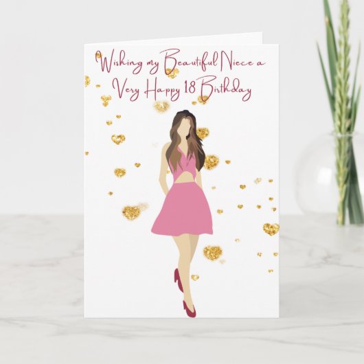Wishing my Niece a Very Happy 18誕生日 カード (正面)