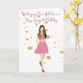 Wishing my Niece a Very Happy 18誕生日 カード (黄色い花)