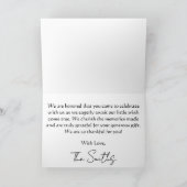 Wishing Star Night Sky サンキューカード (内部)