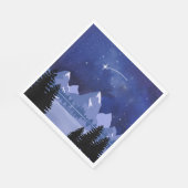 Wishing Star Night Sky スタンダードランチョンナプキン (角)