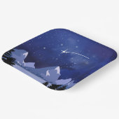 Wishing Star Night Sky ペーパープレート (傾斜あり)
