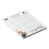 Wishing The Best Day Ever Curious Cat with Lines ノートパッド (アングル)