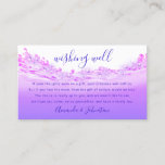 Wishing Well結婚's Dollar Gift Money Pink Blue 名刺<br><div class="desc">Wishing Well Info Enclosure Card新しい繊細で単純にファッショナブルなコレクションもっとカスタマイゼーションのため結婚に、新しいアイディアは私にメールを送信してください特別な時間を持つ！フィレンツェKデザイン</div>