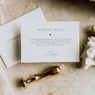 Wishing Well 結婚のGift Request Enclosureカード セーブザデート