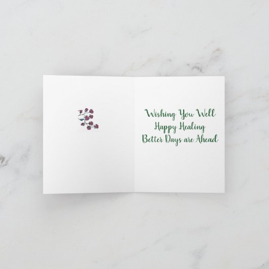 Wishing Well 2 - Get Well Card カード (内部)