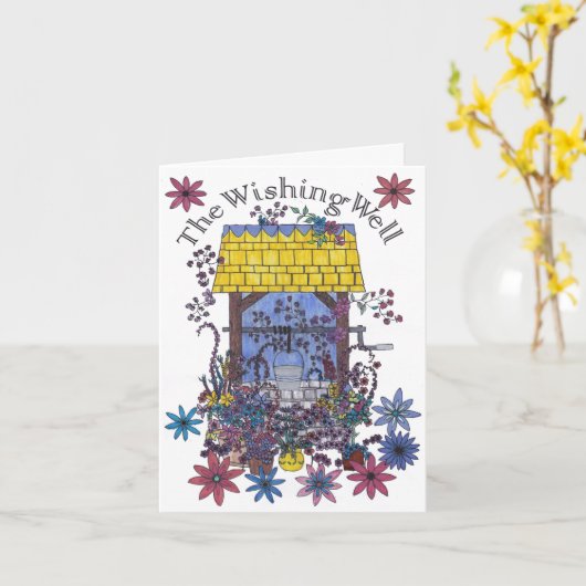 Wishing Well 2 - Get Well Card カード (黄色い花)