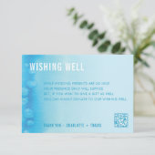 WISHING WELL CARD :: グラデーション水色ブルー エンクロージャーカード (スタンド正面)