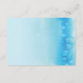WISHING WELL CARD :: グラデーション水色ブルー エンクロージャーカード (裏面)