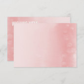 WISHING WELL CARD :：水グラデーション色サンゴ エンクロージャーカード (正面/裏面)