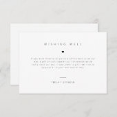 Wishing Well Enclosure結婚's Gift Card Request セーブザデート (正面/裏面)