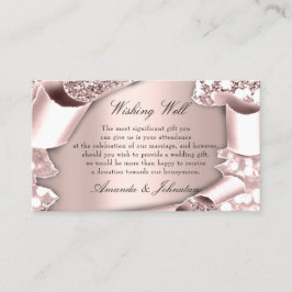 Wishing Well For結婚式招待状写真イニシャル 名刺