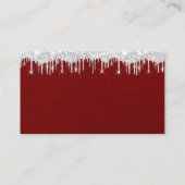 Wishing Well For Wedding Invitation Red Wine 名刺 (裏面)