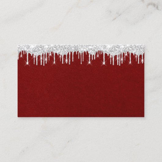 Wishing Well For Wedding Invitation Red Wine 名刺 (裏面)