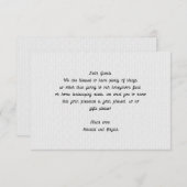 Wishing Well Message 結婚のエンクロージャカード ノートカード (正面/裏面)