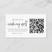 Wishing Well QRコードの卒業 エンクロージャーカード (正面)