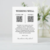 Wishing Well Wedding QR Code Enclosure Card エンクロージャーカード (スタンド正面)