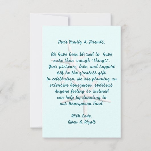 Wishing Well Wordingのエンクロー結婚ルカード 招待状 (正面)